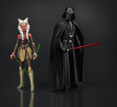 Hasbro Rebels Ahsoka and Darth Vader Action Figures