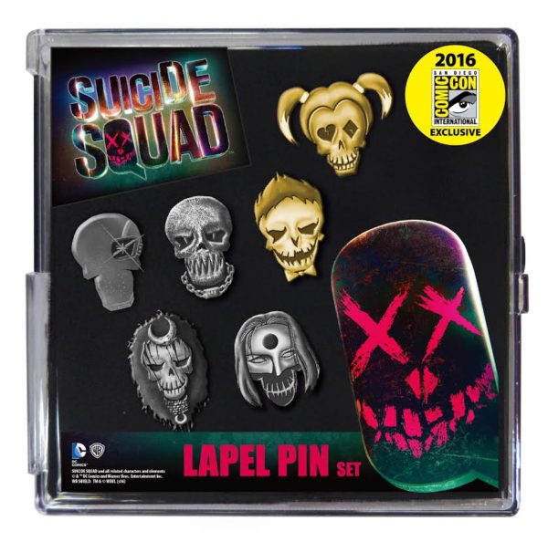 monogram cc16 suicide squad pin set